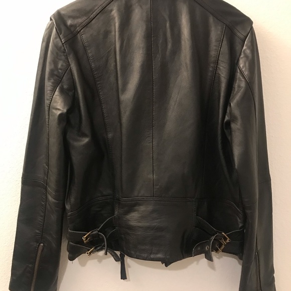 NEW!! sTs Leather Biker Jacket - Picture 4 of 5